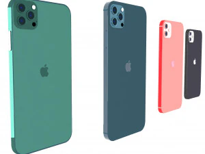 Коллекция Apple iPhone 3D Модель