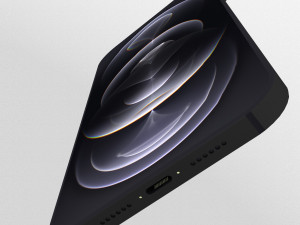 3D Apple iPhone Black 3D Model