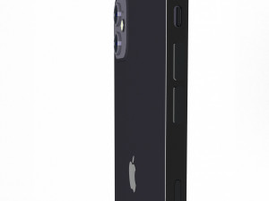3D Apple iPhone Black 3D Model