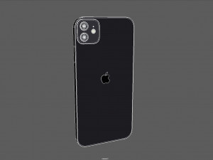 3D Apple iPhone Black 3D Model