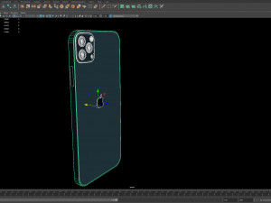 Apple iPhone Blue 3D Model