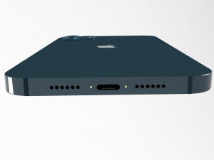 Apple iPhone Blue 3D Model