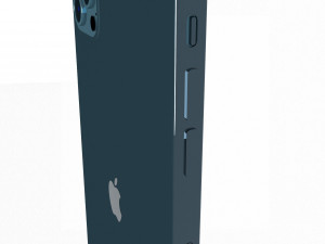 Apple iPhone Blue 3D Model