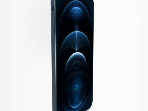 Apple iPhone Blue 3D Model