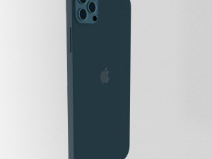 Apple iPhone Blue 3D Model