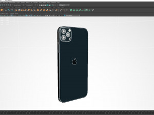Apple iPhone Blue 3D Model