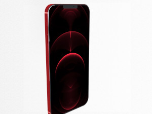Apple iPhone Red Model 3D