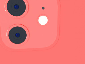 Apple iPhone Red Model 3D