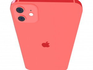 Apple iPhone Red Model 3D