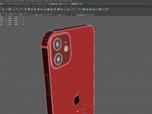 Apple iPhone Red Model 3D