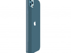 Apple iPhone Blue 3Dモデル