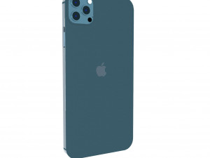Apple iPhone Blue 3Dモデル