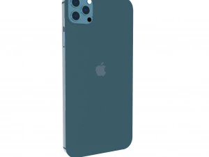 Apple iPhone Blue 3D Model
