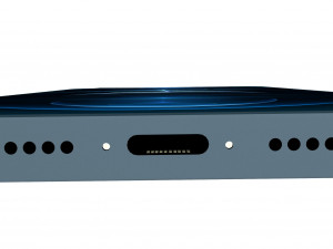 Apple iPhone Blue 3Dモデル