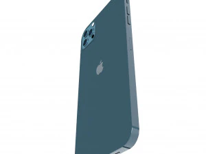 Apple iPhone Blue 3D Model