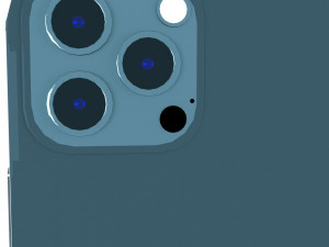 Apple iPhone Blue 3Dモデル