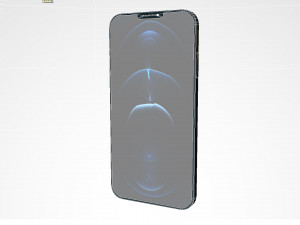 Apple iPhone Blue 3Dモデル