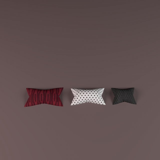 Pillow 3D 模型 .c4d .max .obj .3ds .fbx .stl .blend 
