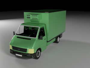 Refrigerator Truck Model 3D