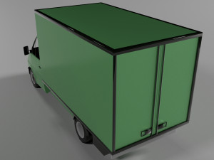 Refrigerator Truck 3D Модель