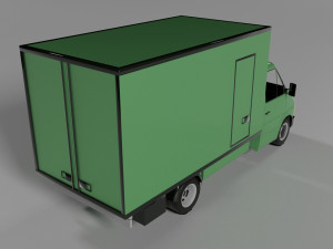 Refrigerator Truck 3D Модель