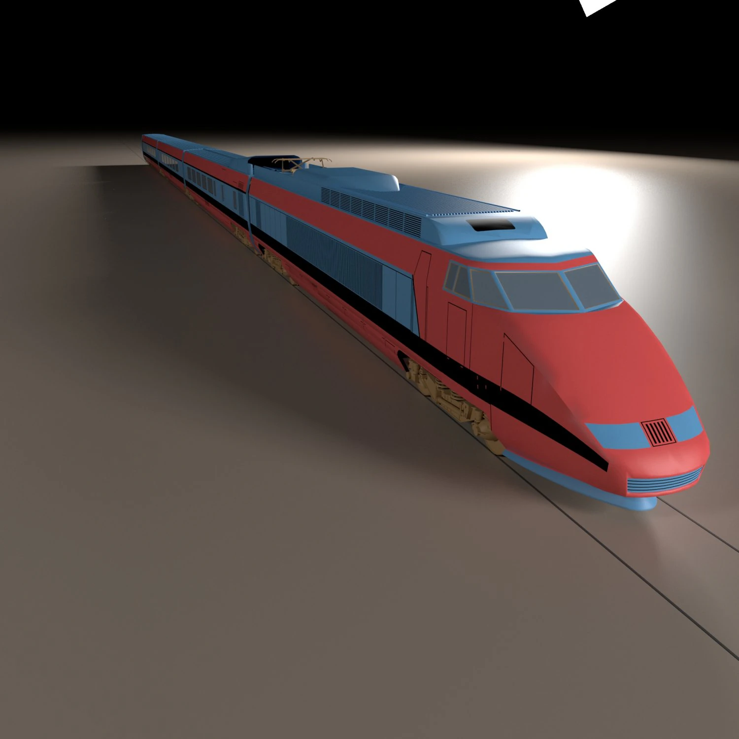 Train 3D Model .c4d .max .obj .3ds .fbx .stl .blend 