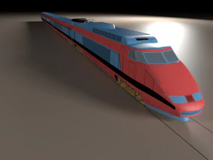 Treno Modello 3D