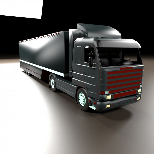Truck 3D 模型 .c4d .max .obj .3ds .fbx .stl .blend 