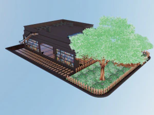 Negozio di libri Modello 3D