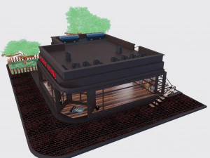 Negozio di libri Modello 3D