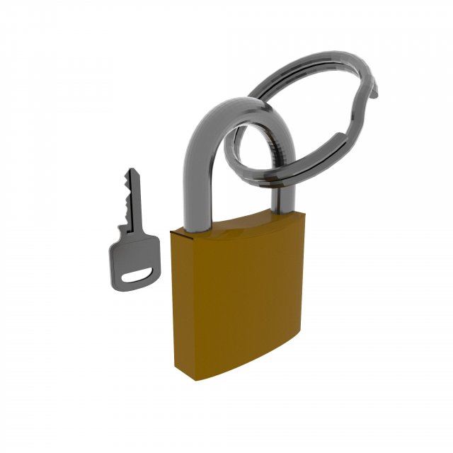 PadLock 3D 모델 .c4d .max .obj .3ds .fbx .stl .blend 