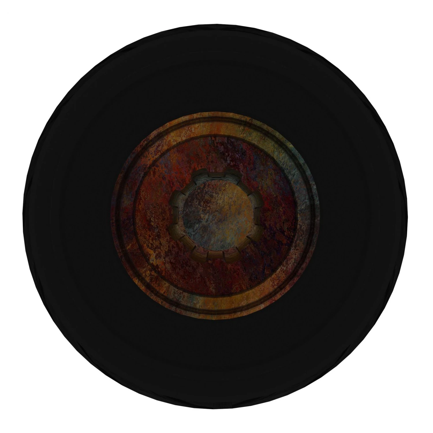Rusty Tire 3D Model .c4d .max .obj .3ds .fbx .stl .blend 
