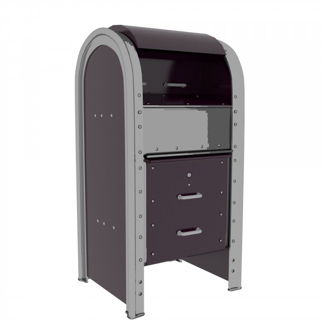 Trash Can and Mailbox Modèle 3D .c4d .max .obj .3ds .fbx .stl .blend 