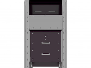 Trash Can and Mailbox Modèle 3D