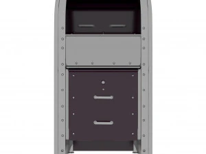 Trash Can and Mailbox 3D Model