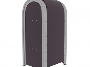 Trash Can and Mailbox 3D Model