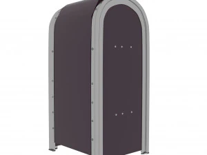 Trash Can and Mailbox 3D Model