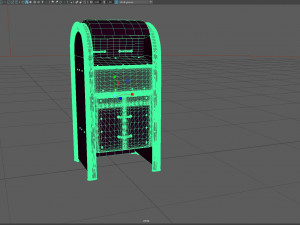 Trash Can and Mailbox Modèle 3D