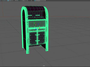 Trash Can and Mailbox 3D Model