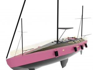 럭셔리 요트 3D 모델