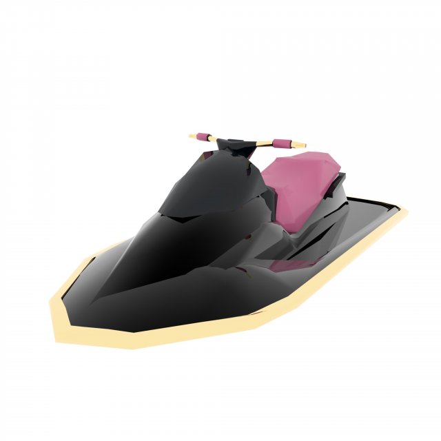 Jet Ski 3D Модель .c4d .max .obj .3ds .fbx .stl .blend 