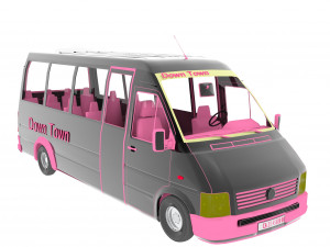 Minibus 3D 모델