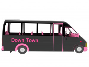 Minibus 3D 모델