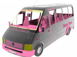 Minibus 3D 모델