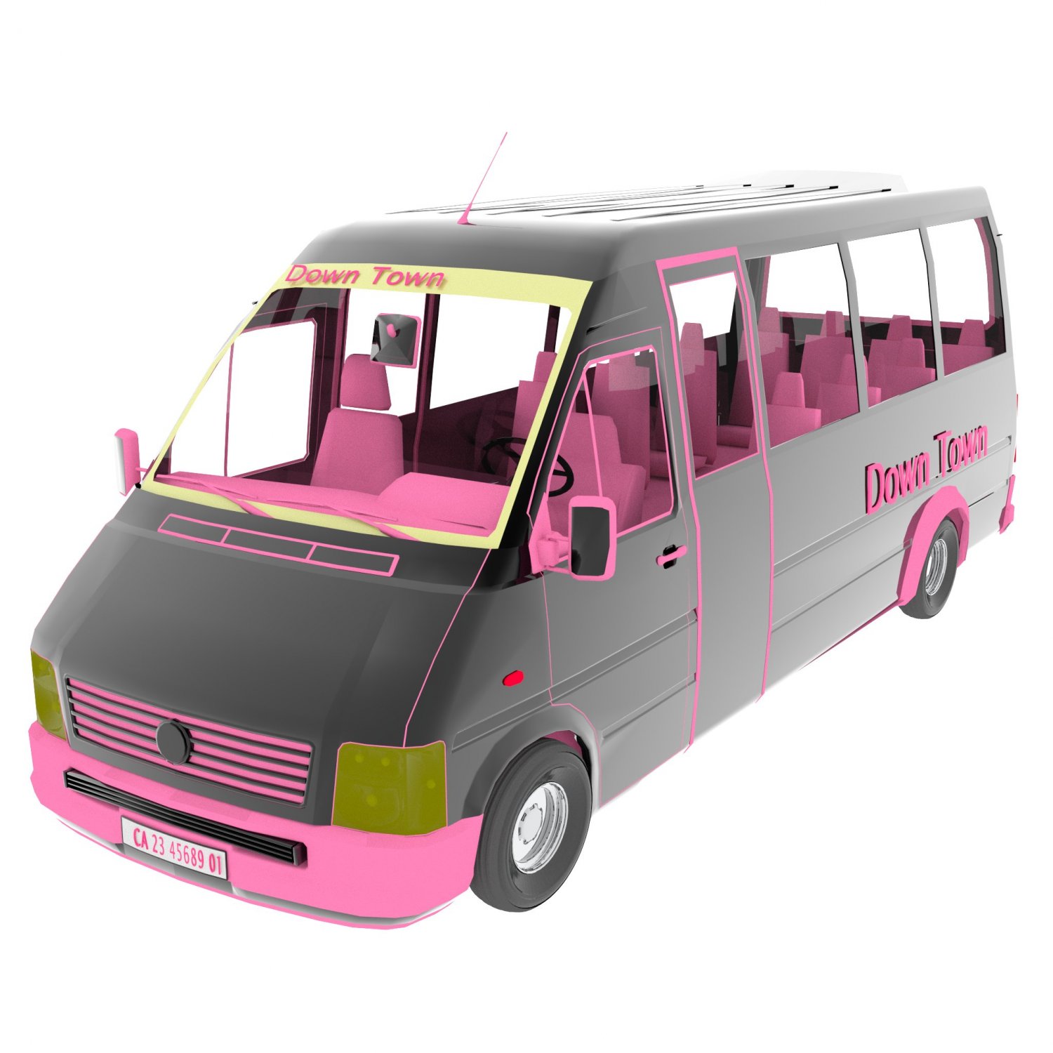 Minibus 3D Model