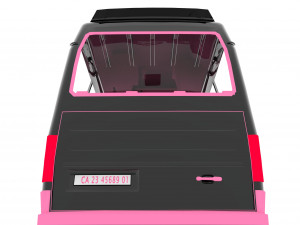 Minibus 3D 모델