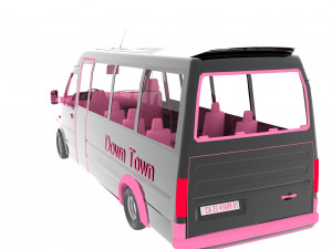 Minibus 3D 모델
