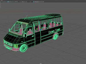 Minibus 3D 모델