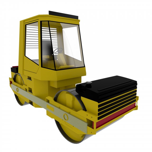 Asphalt Roller 3Dモデル .c4d .max .obj .3ds .fbx .stl .blend 