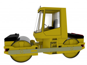Asphalt Roller 3Dモデル
